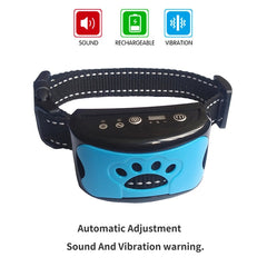 Ultrasonic Anti-Bark Dog Training Collar – USB Rechargeable Humane Bark Control Device