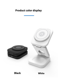 3-in-1 Foldable Wireless Charger – Fast Charging Pad for Phone Watch & Earbuds
