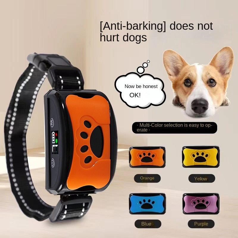 Ultrasonic Anti-Bark Dog Training Collar – USB Rechargeable Humane Bark Control Device