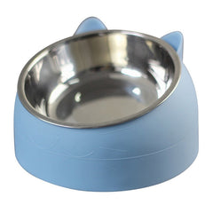 Elevated Cat Food Bowl – Anti-Vomit Raised Ceramic or Stainless Steel Cat Dish