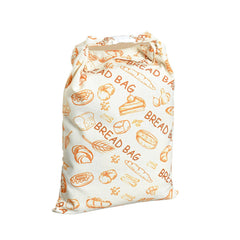 Cotton Linen Bread Bag – Reusable Storage Bag with Snap Closure for Sourdough & Loaves