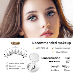Magnetic Eyelashes Set – Reusable False Lashes with Magnetic Liner for Natural Look