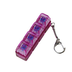 Transparent PC Mechanical Switch Tester – LED Light Stress Relief Desk Toy