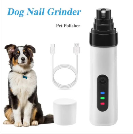 Rechargeable Electric Pet Nail Grinder – Quiet USB Nail Trimmer for Dogs & Cats