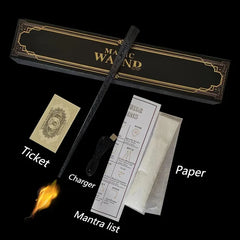 Fire-Breathing Magic Wand Toy – Electronic Fireball Prop for Role-Play & Decor