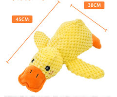 Calming Squeaky Duck Plush Pet Toy – Soothing Dog & Cat Toy in S/M/L Sizes