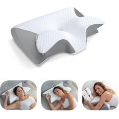 Memory Foam Cervical Neck Pillow – Ergonomic Contour Pillow for Neck Pain Relief