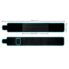 Red Light Infrared Therapy Waist Belt – 660nm & 850nm Heating Belt for Pain Relief