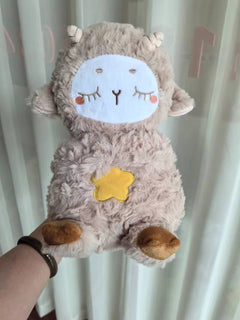 Baby Soothing Plush Otter Toy – Music, Lights & Rhythmic Breathing Motion for Newborns