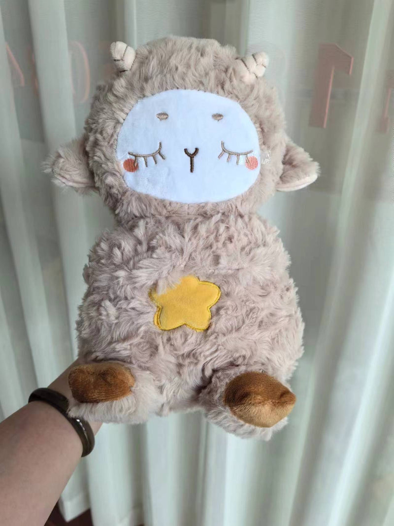 Baby Soothing Plush Otter Toy – Music, Lights & Rhythmic Breathing Motion for Newborns