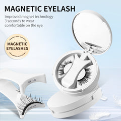 Magnetic False Eyelashes Set with Applicator – Glue-Free Reusable Lashes Kit
