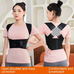 Unisex Posture Corrector Back Brace – Adjustable Shoulder & Spine Support for Men & Women