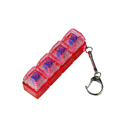 Transparent PC Mechanical Switch Tester – LED Light Stress Relief Desk Toy