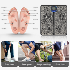 Rechargeable Electric Foot Massage Pad – EMS Foot Stimulator for Circulation & Pain Relief