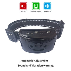 Ultrasonic Anti-Bark Dog Training Collar – USB Rechargeable Humane Bark Control Device