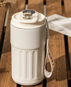 Smart Digital Thermal Coffee Mug – 450ml Stainless Steel Vacuum Flask with Temperature Display