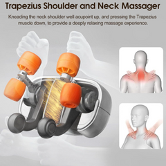 Neck & Shoulder Massage Pillow – Electric Shiatsu Kneading Massager with Heat