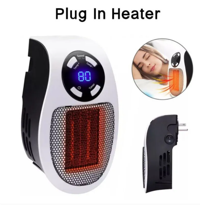 VersaHeat Portable Wall-Mounted Space Heater – Compact Electric Room Heater