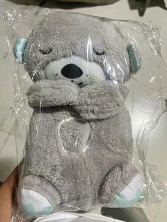 Baby Soothing Plush Otter Toy – Music, Lights & Rhythmic Breathing Motion for Newborns