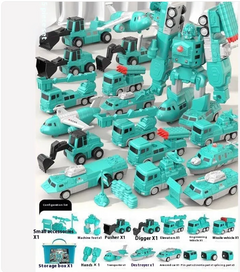 Magnetic Building Blocks Engineering Car Set – 35-Piece Construction Toy for Kids Ages 4-6