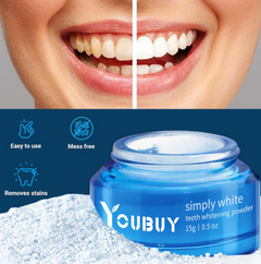 Teeth Whitening Brightening Powder – Enamel-Safe Stain Removal for Coffee Tea & Smoking