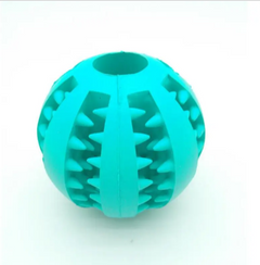 Rubber Slow Feeder Dog Ball – Interactive Treat Dispensing Dental Chew Toy