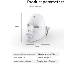 LED Light Therapy Face Mask – 7-Color Skin Rejuvenation & Anti-Aging Treatment Mask