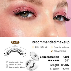 Magnetic Eyelashes Set – Reusable False Lashes with Magnetic Liner for Natural Look