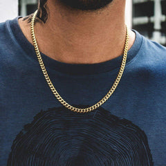 Twisted Rope Figaro Chain Necklace – Stainless Steel Men's & Women's Layering Necklace