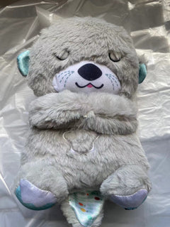 Baby Soothing Plush Otter Toy – Music, Lights & Rhythmic Breathing Motion for Newborns