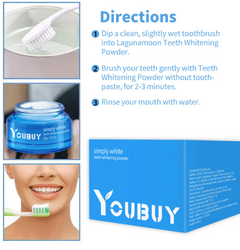 Teeth Whitening Brightening Powder – Enamel-Safe Stain Removal for Coffee Tea & Smoking