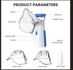 Portable Handheld Nebulizer Inhaler – Compact Mesh Nebulizer for Asthma & Respiratory Relief