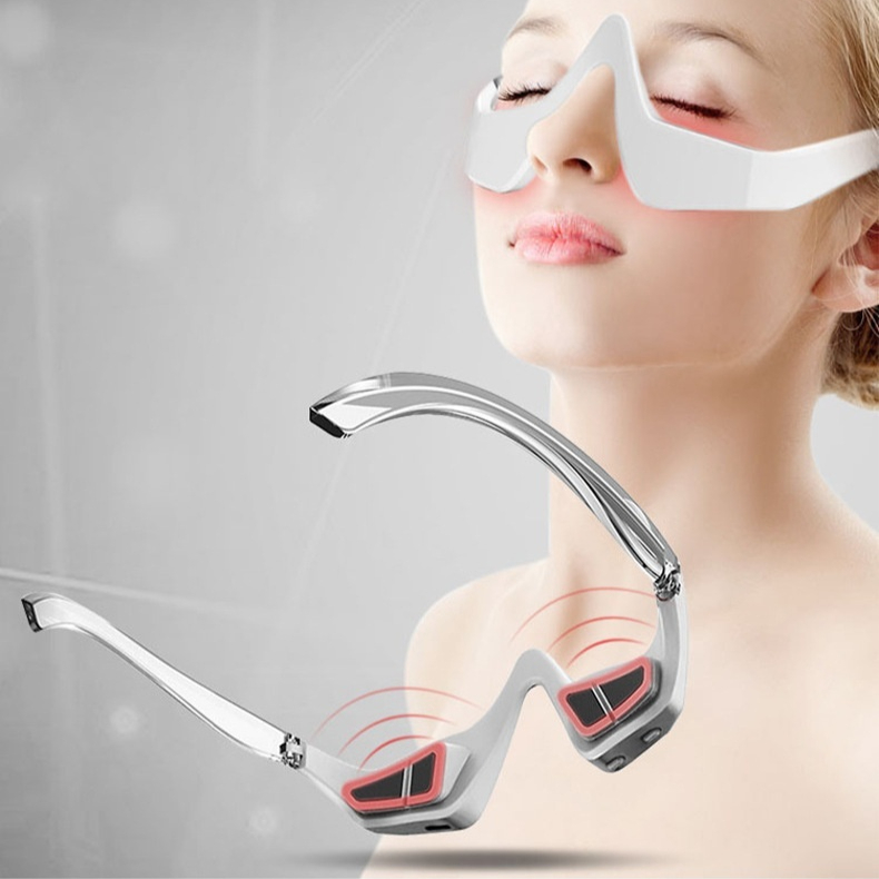 Wireless Red Light Eye Massager – Heat Compress Eye Care Device for Strain & Dark Circles