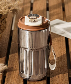 Smart Digital Thermal Coffee Mug – 450ml Stainless Steel Vacuum Flask with Temperature Display