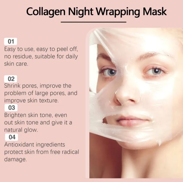 Hydrating Collagen Peel-Off Face Mask – Firming & Moisturizing Skin Treatment