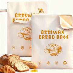 Cotton Linen Bread Bag – Reusable Storage Bag with Snap Closure for Sourdough & Loaves