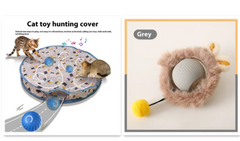 PurrPlay Self-Rolling Cat Toy Ball – Automatic Interactive USB Rechargeable Ball for Cats