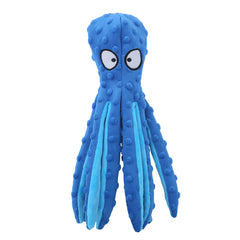 Bite-Resistant Plush Octopus Dog Toy – Interactive Squeaky Pet Toy 32cm