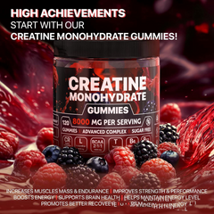 Creatine Muscle Boost Gummies – Energy & Recovery Supplement for Athletes