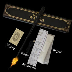 Fire-Breathing Magic Wand Toy – Electronic Fireball Prop for Role-Play & Decor