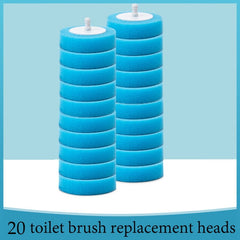 Disposable Toilet Brush with Storage Base – Hygienic Replaceable Head Bathroom Cleaner