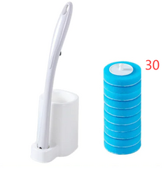Disposable Toilet Brush with Storage Base – Hygienic Replaceable Head Bathroom Cleaner
