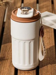 Smart Digital Thermal Coffee Mug – 450ml Stainless Steel Vacuum Flask with Temperature Display