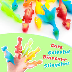 Dinosaur Slingshot Finger Launch Toy – Fun Kids Flinging Toy Set
