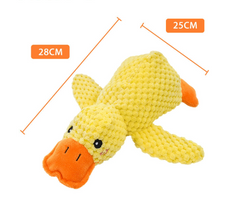 Calming Squeaky Duck Plush Pet Toy – Soothing Dog & Cat Toy in S/M/L Sizes
