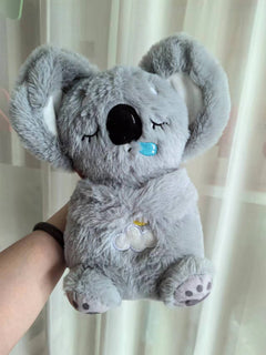 Baby Soothing Plush Otter Toy – Music, Lights & Rhythmic Breathing Motion for Newborns