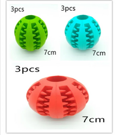 Rubber Slow Feeder Dog Ball – Interactive Treat Dispensing Dental Chew Toy